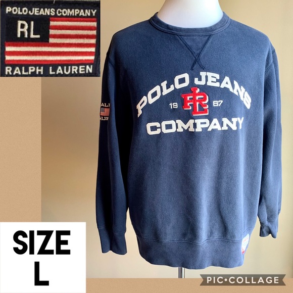 Polo Ralph Lauren Other - VTG Polo Ralph Lauren Mens Sweatshirt Logo Navy L